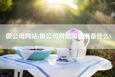 做公司网站(做公司网站需要准备什么)