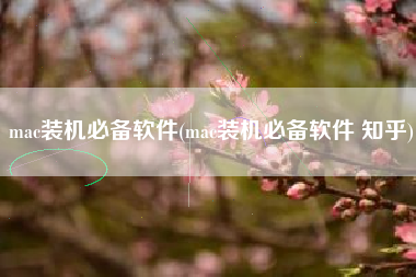 mac装机必备软件(mac装机必备软件 知乎)