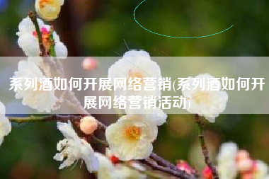 系列酒如何开展网络营销(系列酒如何开展网络营销活动)