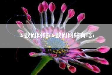 3c数码网站(3c数码网站有啥)