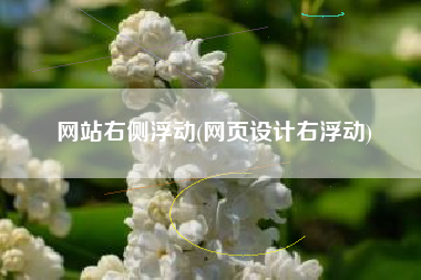 网站右侧浮动(网页设计右浮动)
