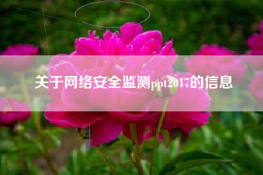 关于网络安全监测ppt2017的信息