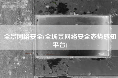 全景网络安全(全场景网络安全态势感知平台)