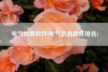 电气仿真软件(电气仿真软件排名)