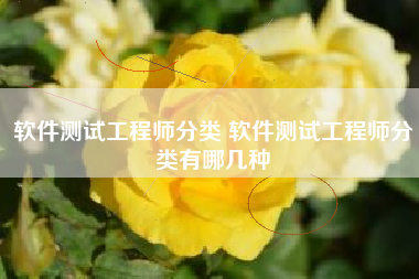 软件测试工程师分类 软件测试工程师分类有哪几种