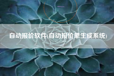 自动报价软件(自动报价单生成系统)