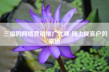 三福的网络营销推广代理(网上找客户的渠道)