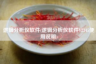 逻辑分析仪软件(逻辑分析仪软件V2345使用说明)