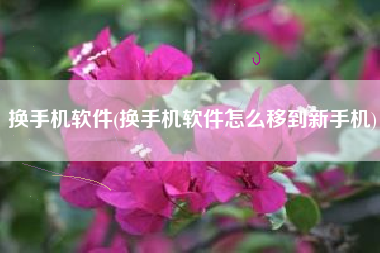 换手机软件(换手机软件怎么移到新手机)