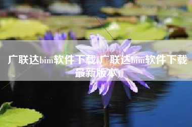 广联达bim软件下载(广联达bim软件下载最新版本)