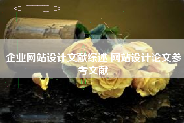 企业网站设计文献综述 网站设计论文参考文献