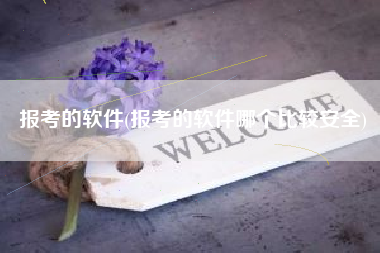 报考的软件(报考的软件哪个比较安全)