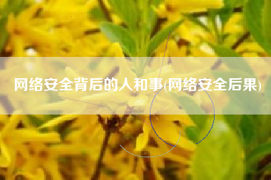 网络安全背后的人和事(网络安全后果)