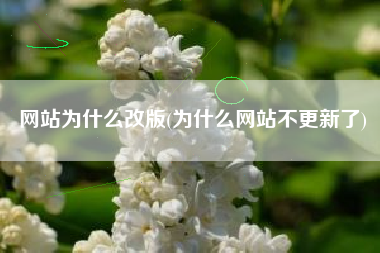 网站为什么改版(为什么网站不更新了)