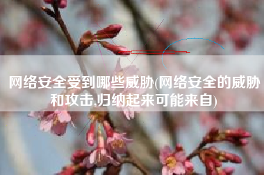 网络安全受到哪些威胁(网络安全的威胁和攻击,归纳起来可能来自)