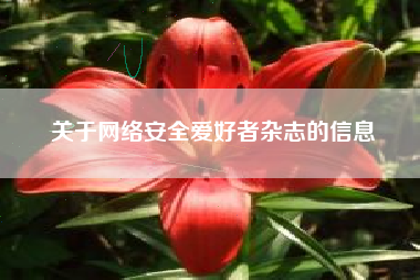 关于网络安全爱好者杂志的信息