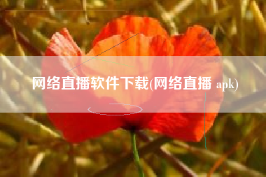 网络直播软件下载(网络直播 apk)