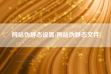 网站伪静态设置(网站伪静态文件)