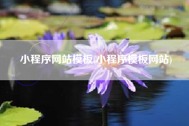小程序网站模板(小程序模板网站)