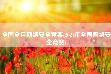 全国全月网络安全竞赛(2021年全国网络安全竞赛)
