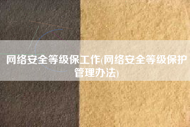 网络安全等级保工作(网络安全等级保护管理办法)