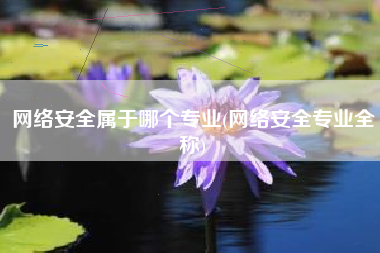 网络安全属于哪个专业(网络安全专业全称)