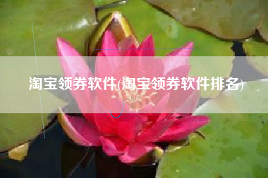 淘宝领券软件(淘宝领券软件排名)