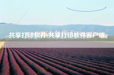 共享打印软件(共享打印软件客户端)