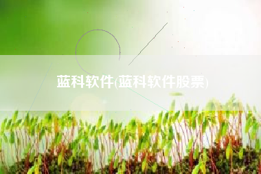 蓝科软件(蓝科软件股票)