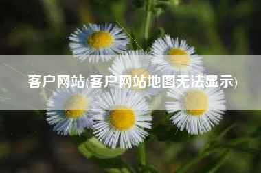 客户网站(客户网站地图无法显示)