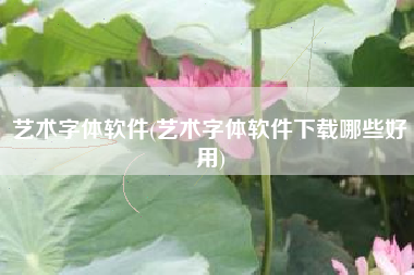 艺术字体软件(艺术字体软件下载哪些好用)