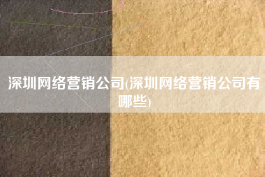 深圳网络营销公司(深圳网络营销公司有哪些)