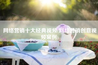 网络营销十大经典视频(网络营销创意视频案例)