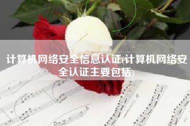 计算机网络安全信息认证(计算机网络安全认证主要包括)