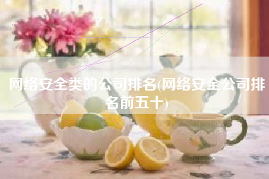 网络安全类的公司排名(网络安全公司排名前五十)