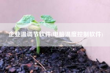 企业温调节软件(电脑温度控制软件)