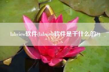 labview软件(labview软件是干什么的?)