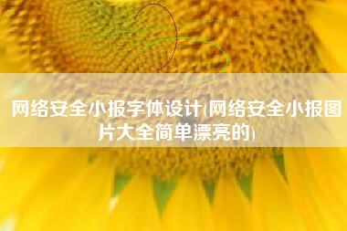 网络安全小报字体设计(网络安全小报图片大全简单漂亮的)
