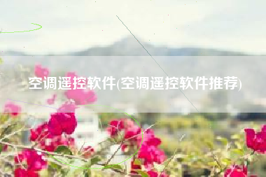 空调遥控软件(空调遥控软件推荐)