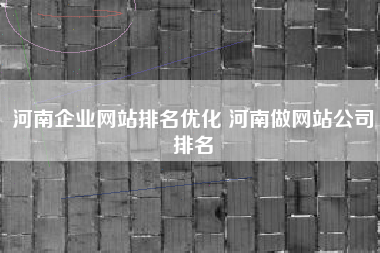 河南企业网站排名优化 河南做网站公司排名