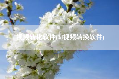 视频转化软件(3d视频转换软件)