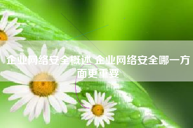 企业网络安全概述 企业网络安全哪一方面更重要