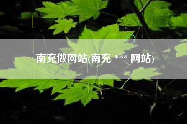 南充做网站(南充 *** 网站)