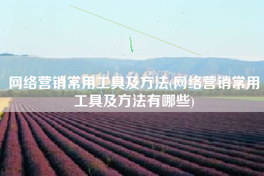 网络营销常用工具及方法(网络营销常用工具及方法有哪些)