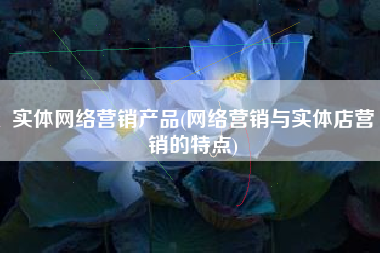 实体网络营销产品(网络营销与实体店营销的特点)