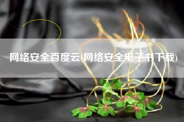 网络安全百度云(网络安全电子书下载)