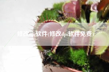 修改dpi软件(修改dpi软件免费)