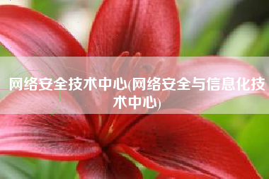 网络安全技术中心(网络安全与信息化技术中心)