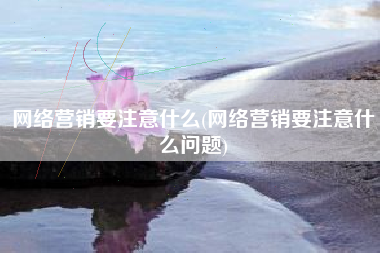 网络营销要注意什么(网络营销要注意什么问题)