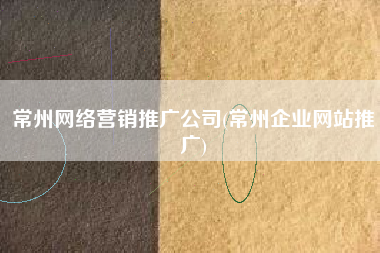 常州网络营销推广公司(常州企业网站推广)